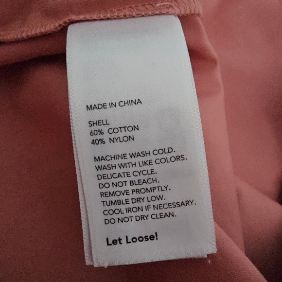 Kate Spade Saturday Drawstring Tie Shorts Size 0 Pink Khaki Casual - Picture 6 of 7